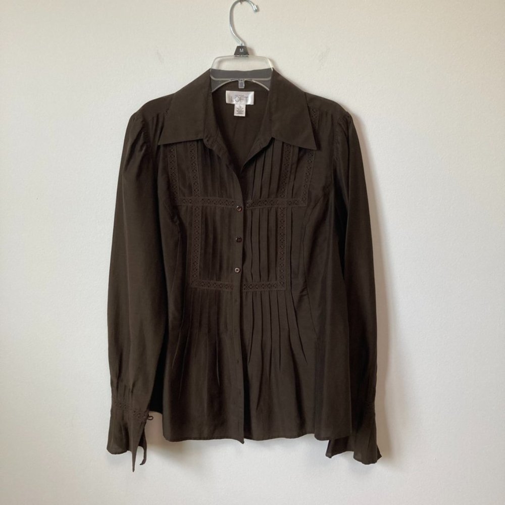 Brown Blouse from LOFT